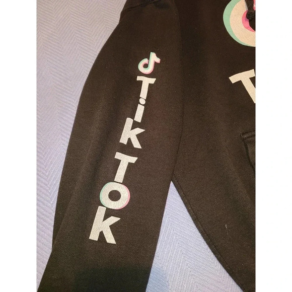 ESY Surf Co. Pullover Hoodie Teen's Size Medium Tiktok Logo Print Long Sleeve -Q - Picture 4 of 7